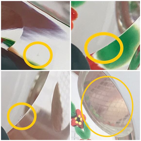 Perthshire 1998D Garlanded Pansy Lampwork Flower Leaves Clear Facet Paperweight - Picture 13 of 15